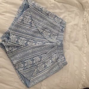 Adorable baby blue lace shorts